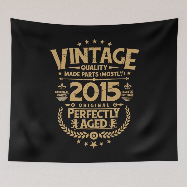 Item preview, Vintage Birthday Tee Funny Shirt For Him 2015 Perfectly Aged designed and sold by Orange Pieces.