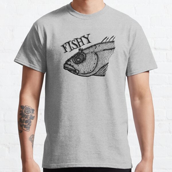 Weird Fish U Tuna Artist T-Shirt Dark Red Size S 