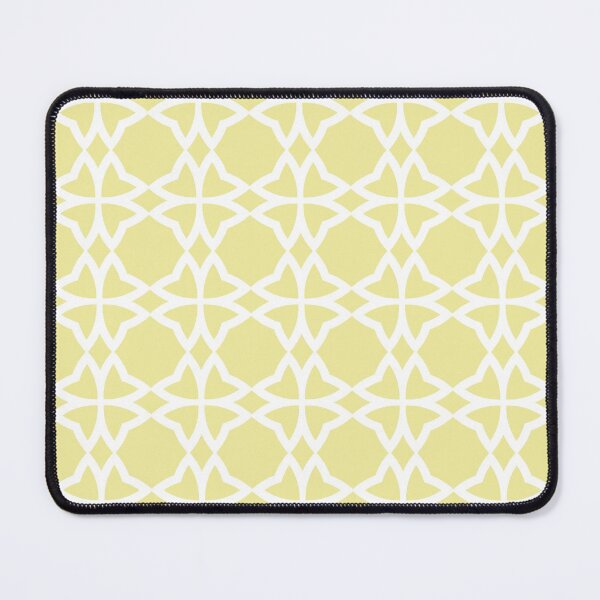 Item preview, Yellow and White Symmetrical Flower Pattern Coordinates w/ Coloro / WGSN 2022 Spring / Summer Trending Color Butter 040-86-20 designed and sold by ColorOfTheYears.