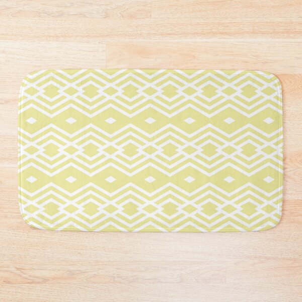Item preview, Yellow and White Horizontal Stripe Diamond Pattern Coordinates w/ Coloro / WGSN 2022 Spring / Summer Trending Color Butter 040-86-20 designed and sold by ColorOfTheYears.