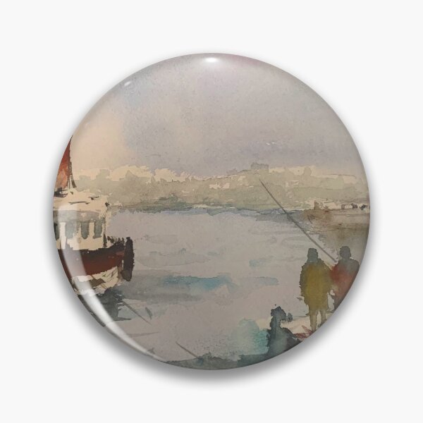 Item preview, Couple fishing from the pier designed and sold by vizyco.