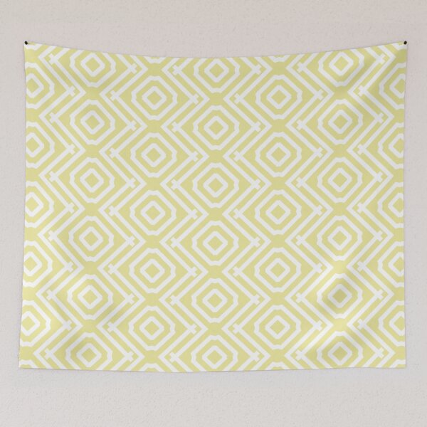Item preview, Yellow and White Vertical Stripe Diamond Pattern Coordinates w/ Coloro / WGSN 2022 Spring / Summer Trending Color Butter 040-86-20 designed and sold by ColorOfTheYears.