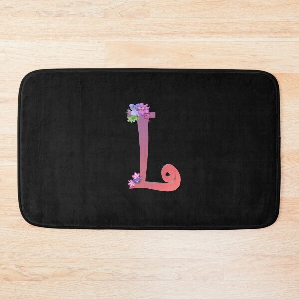 Item preview, Script letter L decorated with flowers designed and sold by AloraDawnEve.