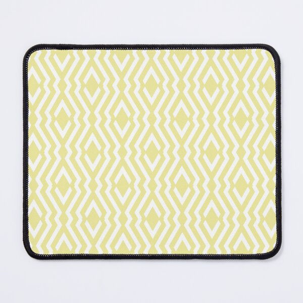 Item preview, Yellow and White Diamond Zig Zag Ripple Pattern Coordinates w/ Coloro / WGSN 2022 Spring / Summer Trending Color Butter 040-86-20 designed and sold by ColorOfTheYears.