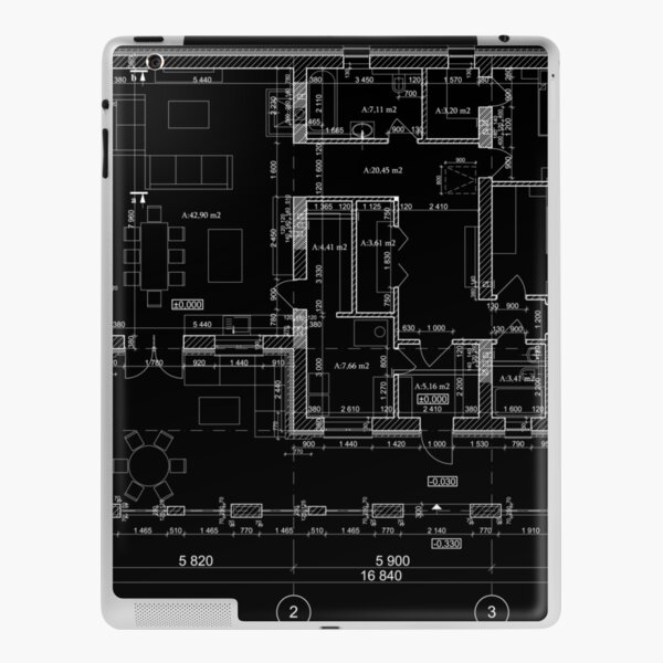 Detailed architectural private house floor plan, apartment layout,  blueprint. Vector illustration Welcome Mat by Familyshmot