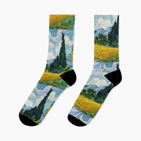 Item preview, Wheat Field with Cypresses (1889) by Vincent Van Gogh. Original from the MET Museum. (CC0 Licensed)  designed and sold by Nikiolilalala.