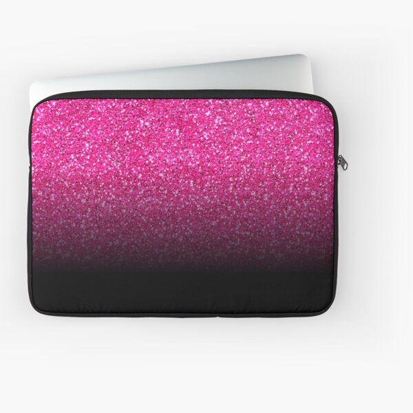 hot pink glitter and black ombre | Art Board Print