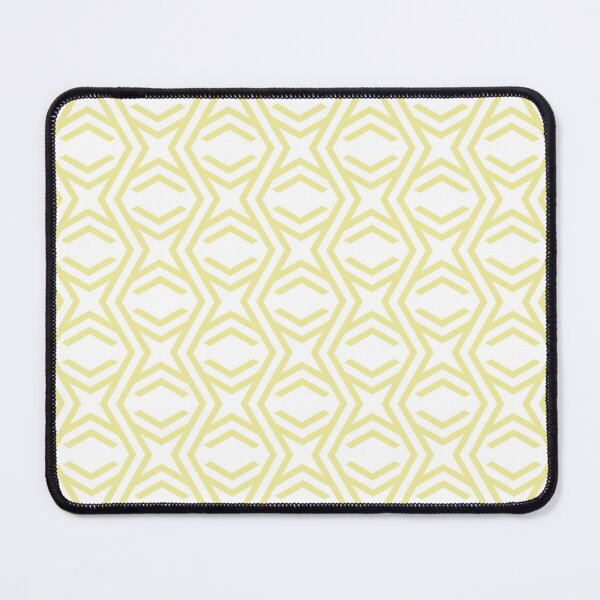 Item preview, Yellow and White Zig Zag Stripe and Star Pattern Coordinates w/ Coloro / WGSN 2022 Spring / Summer Trending Color Butter 040-86-20 designed and sold by ColorOfTheYears.