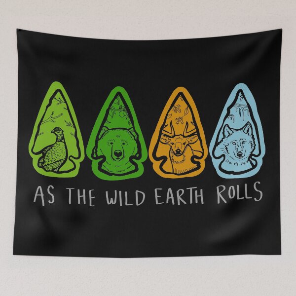 Item preview, Arrowheads with Animals and Seasons "As The Wild Earth Rolls" designed and sold by Boreal-Witch.