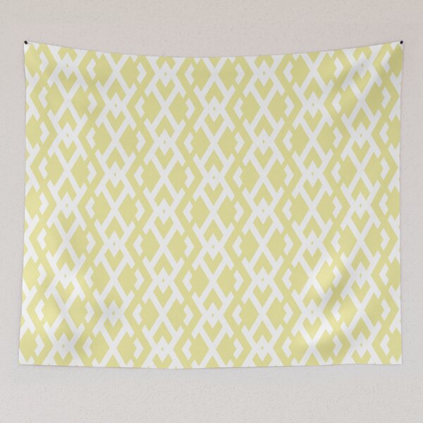 Item preview, Yellow and White Diamond Vertical Zig Zag Pattern Coordinates w/ Coloro / WGSN 2022 Spring / Summer Trending Color Butter 040-86-20 designed and sold by ColorOfTheYears.