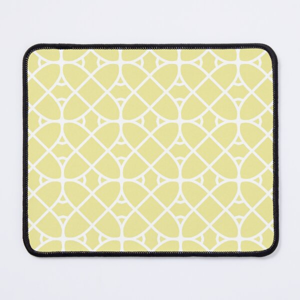 Item preview, Yellow and White Geometric Shape Pattern Ovals Coordinates w/ Coloro / WGSN 2022 Spring / Summer Trending Color Butter 040-86-20 designed and sold by ColorOfTheYears.