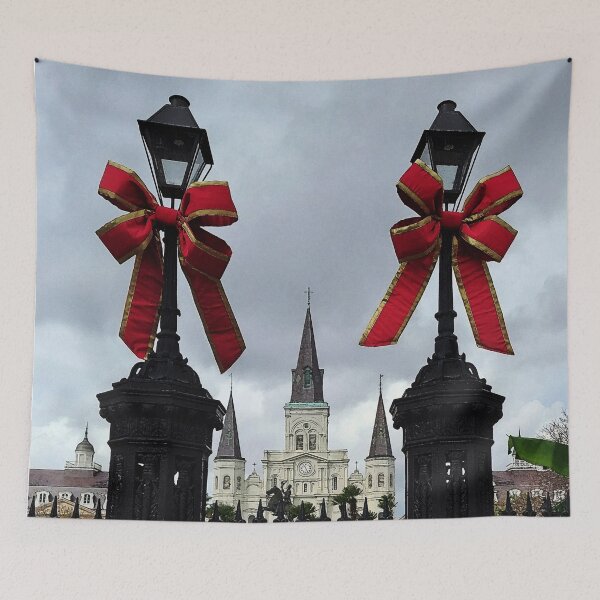 Item preview, New Orleans Christmas at St Louis Cathedral in Jackson Square designed and sold by Loveday Funck.