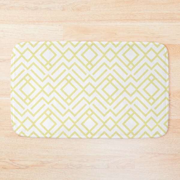 Item preview, Yellow and White Stripe Diamond Shape Pattern Coordinates w/ Coloro / WGSN 2022 Spring / Summer Trending Color Butter 040-86-20 designed and sold by ColorOfTheYears.