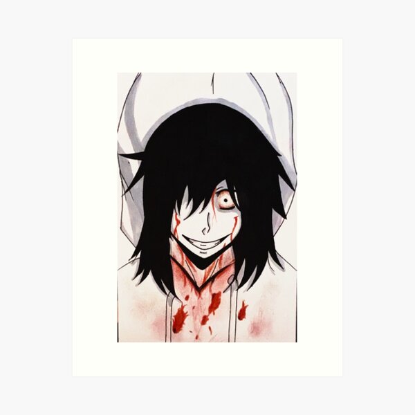 Jeff the Killer Art Print by RedModsArt