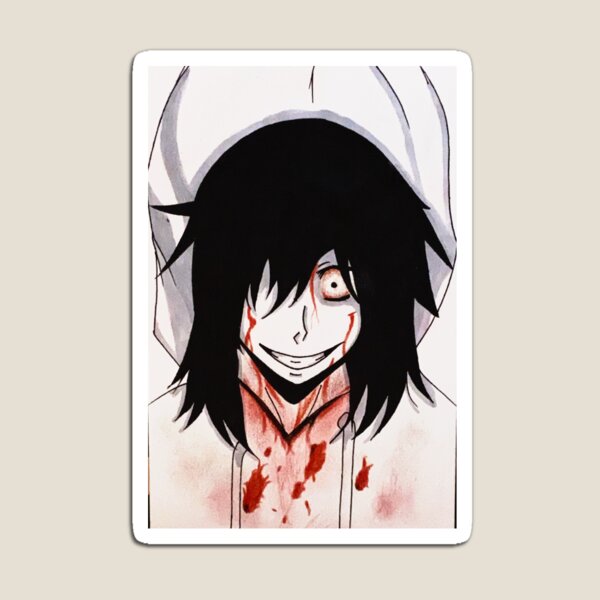 Creepypasta Jeff the Killer Sticker for Sale by HeyitsSmile