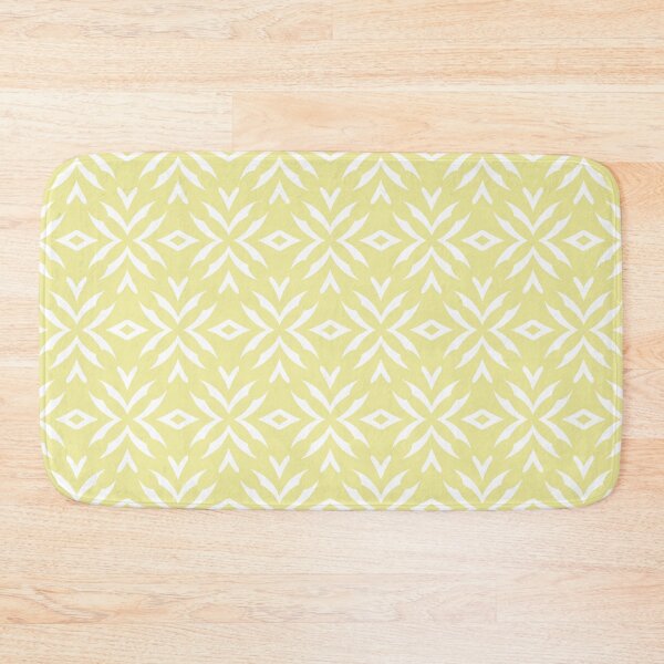Item preview, Yellow and White Abstract Flower Pattern Coordinates w/ Coloro / WGSN 2022 Spring / Summer Trending Color Butter 040-86-20 designed and sold by ColorOfTheYears.
