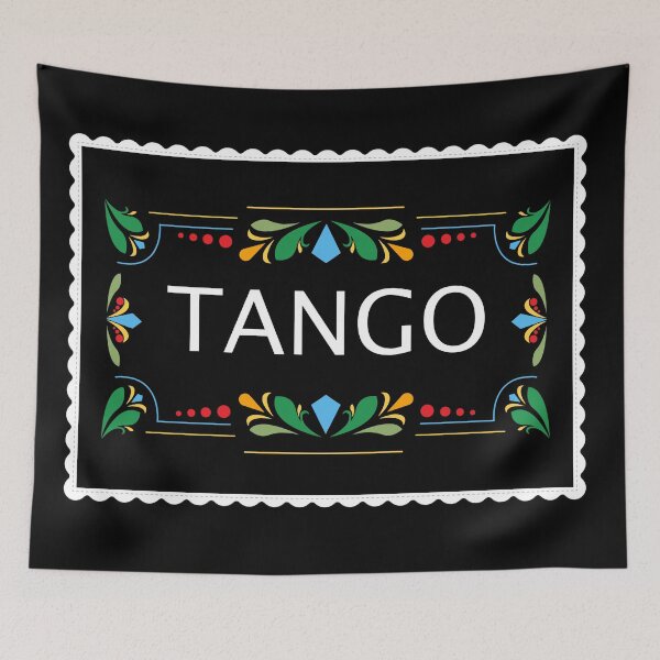 Item preview, Argentina Fileteado Porteño Style Tango Postcard designed and sold by infinitetango.