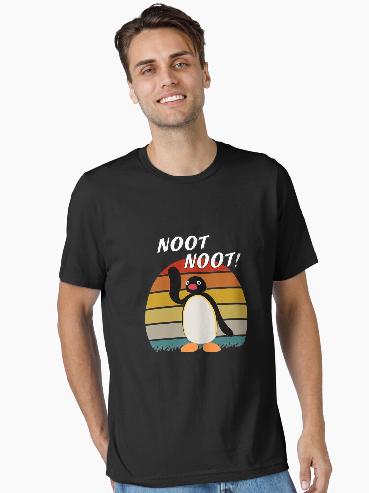 Imagen 1 de 7, Camiseta esencial con la obra Noot Noot Penguin Vintage, diseñada y vendida por NickRadin.