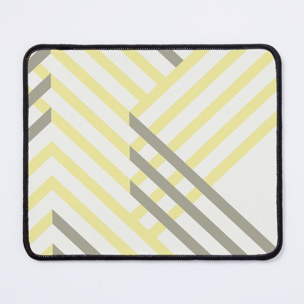 Item preview, Yellow Gray White Minimal Diagonal Stripe Pattern Coordinates w/ Coloro / WGSN 2022 Spring / Summer Trending Color Butter 040-86-20 designed and sold by ColorOfTheYears.
