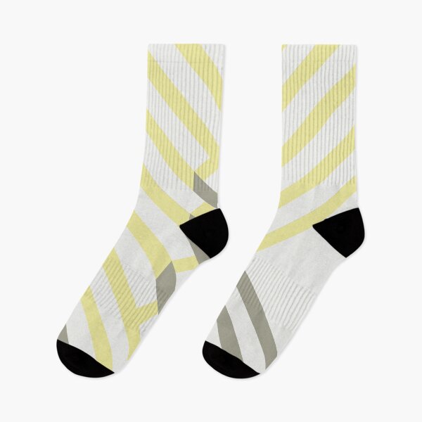 Item preview, Yellow Gray White Minimal Diagonal Stripe Pattern Coordinates w/ Coloro / WGSN 2022 Spring / Summer Trending Color Butter 040-86-20 designed and sold by ColorOfTheYears.