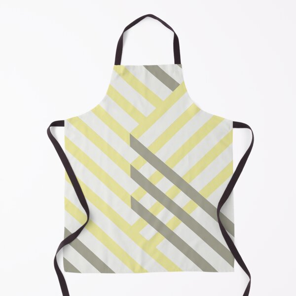 Item preview, Yellow Gray White Minimal Diagonal Stripe Pattern Coordinates w/ Coloro / WGSN 2022 Spring / Summer Trending Color Butter 040-86-20 designed and sold by ColorOfTheYears.