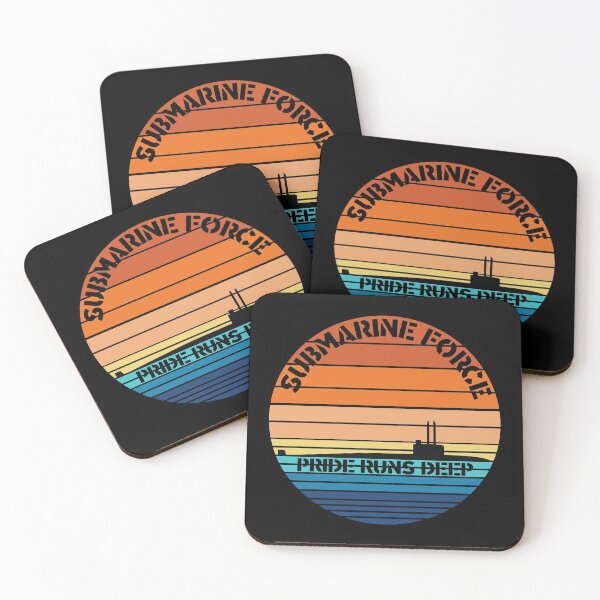 Item preview, Sunset Submarine Force Pride Plain designed and sold by MadMando.