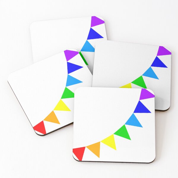 Item preview, Rainbow bunting flags designed and sold by spacefem.