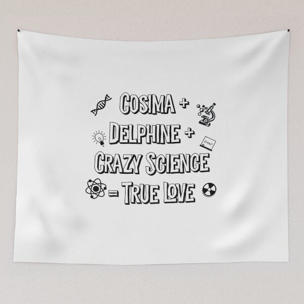 Item preview,  Orphan Black : Cosima + Delphine + Crazy Science = True Love designed and sold by kamaldc.