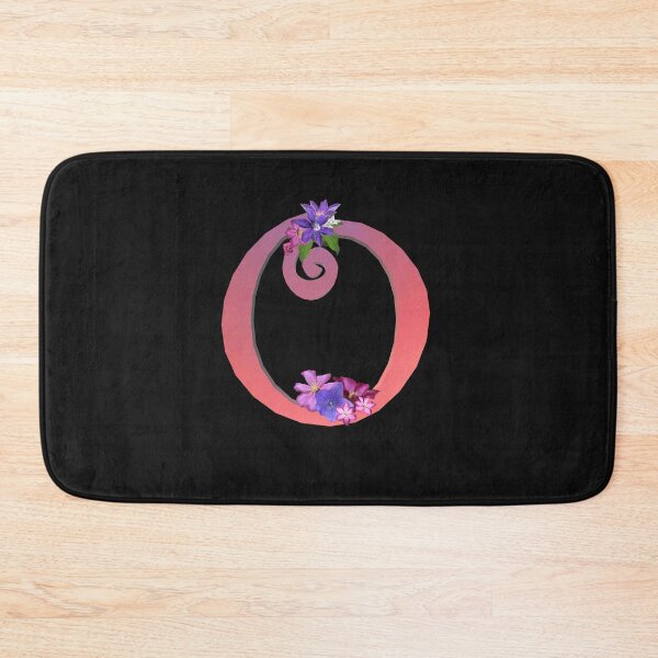 Item preview, Script letter O decorated with flowers designed and sold by AloraDawnEve.
