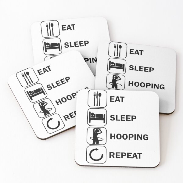 Item preview, Eat Sleep Hooping Hulahoop designed and sold by DerNerd.