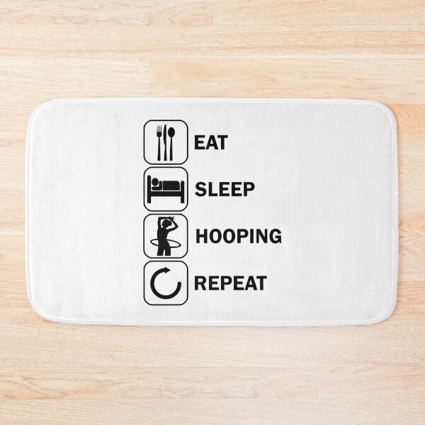 Item preview, Eat Sleep Hooping Hulahoop designed and sold by DerNerd.