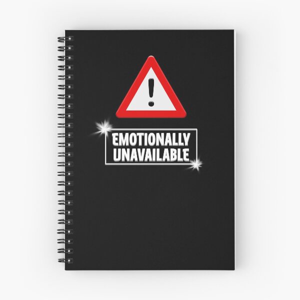 Item preview, Warning Emotionally Unavailable designed and sold by EdgyDesignForU.