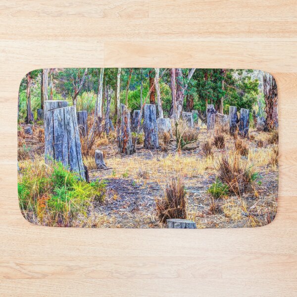 Item preview, Cut olive tree trunks in scrubland designed and sold by janesg.