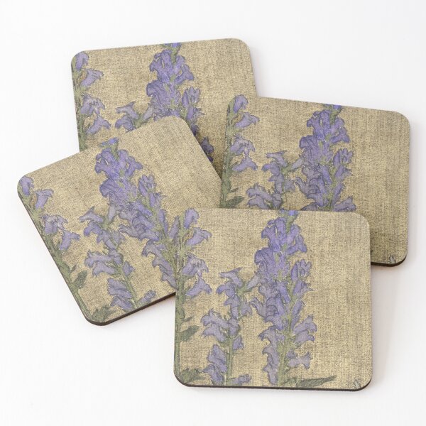Item preview, Delphinium Flowers, (1915) By Hannah Borger Overbeck designed and sold by Yeldiz.