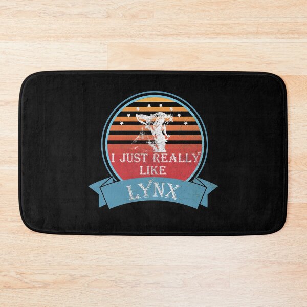 Item preview, I like lynxes retro vintage sun lynx motif cat designed and sold by DerNerd.