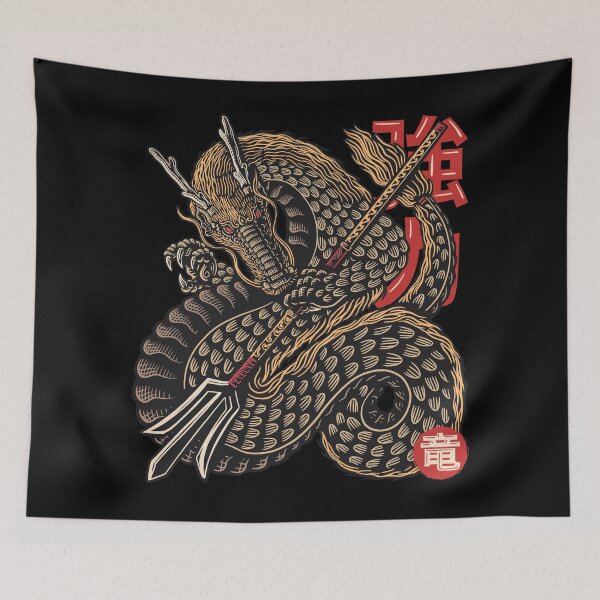 Item preview, Japanese Dragon Warrior  designed and sold by Manasuka Creative.
