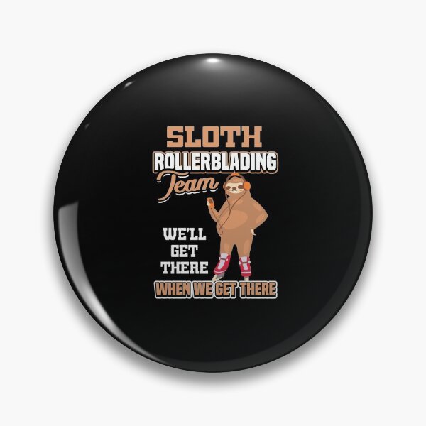 Item preview, Sloth Rollerblading Team Lazy Funny Vintage designed and sold by soldeokate.