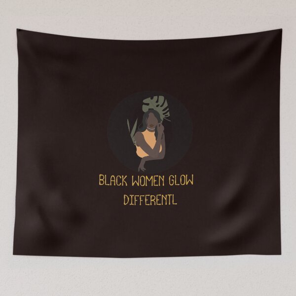 Item preview, Black Women Glow Differently designed and sold by WAISLYV.