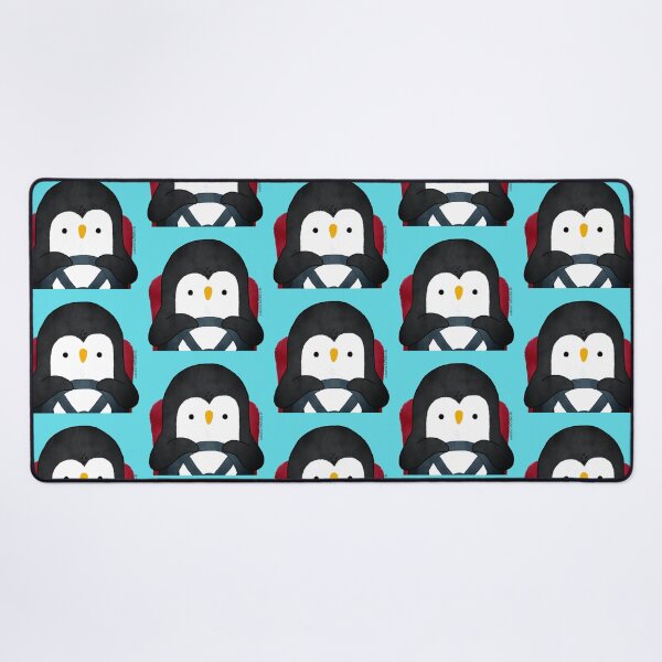 Penguin Driving Desk Mat