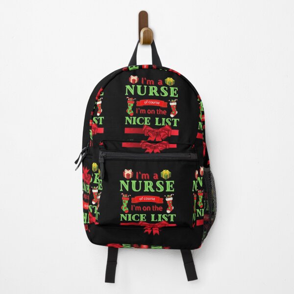 Item preview, I'm A NURSE Of Course I'm On The Nice List, Funny NURSE, Christmas Cheer, Happy Holidays designed and sold by Sun Sand & Sea Art.