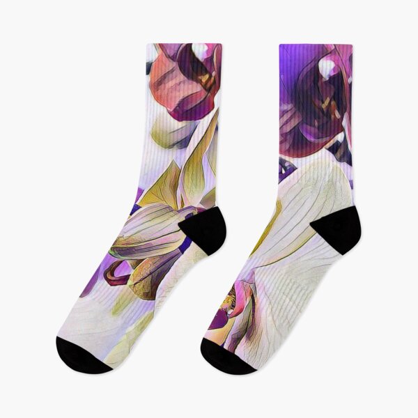 Item preview, Orchid Flower Purple and White designed and sold by Wisdi.