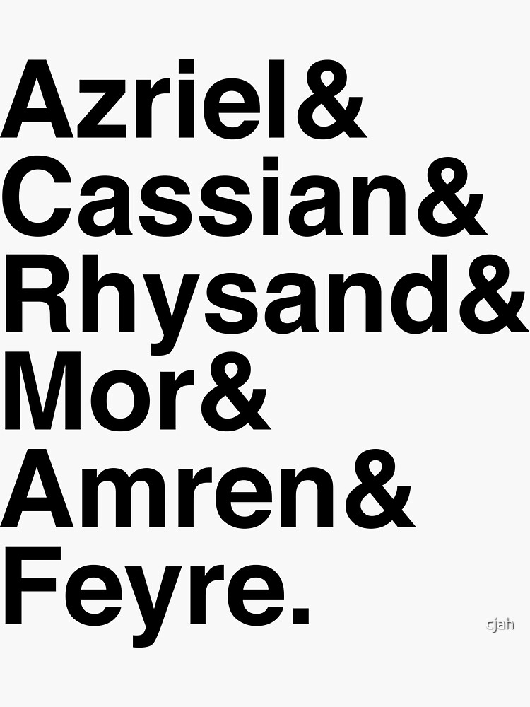 ACOMAF characters by cjah