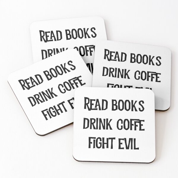 Item preview, Read Books. Drink Coffee. Fight Evil. Funny Reading designed and sold by kamaldc.