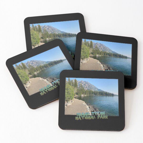 Item preview, Wyoming State Outline (Grand Teton National Park - Lake Jenny Trail) designed and sold by gorff.