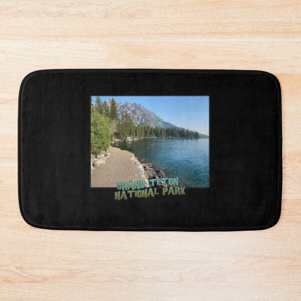 Item preview, Wyoming State Outline (Grand Teton National Park - Lake Jenny Trail) designed and sold by gorff.