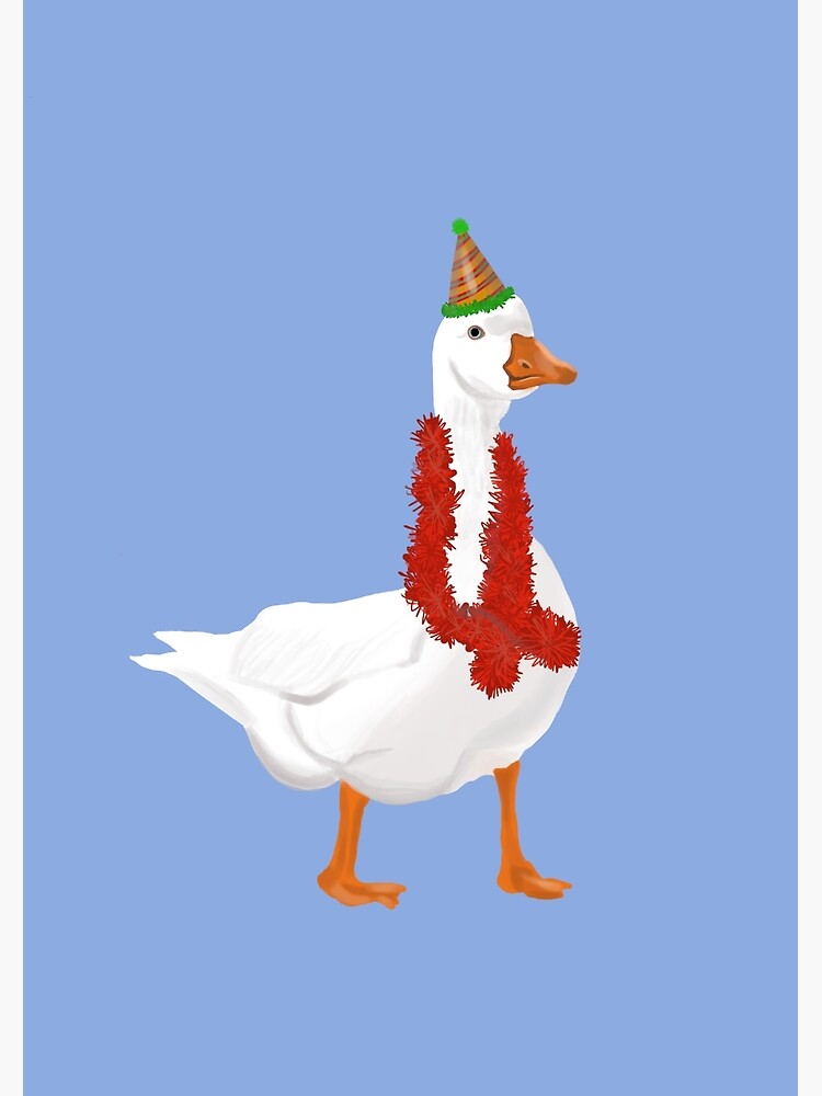“Party Goose” Poster for Sale by SillyGooseCo | Redbubble