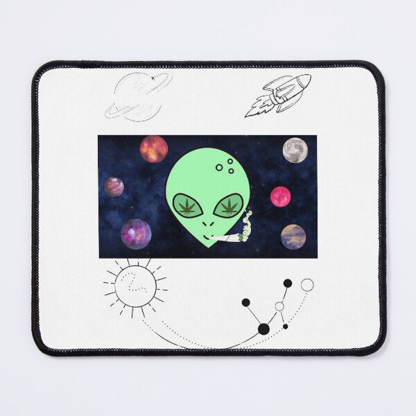 Item preview, ALIEN Stoner | Smart Successful Stoner | Spiritual Weed | designed and sold by AlfaEcho.