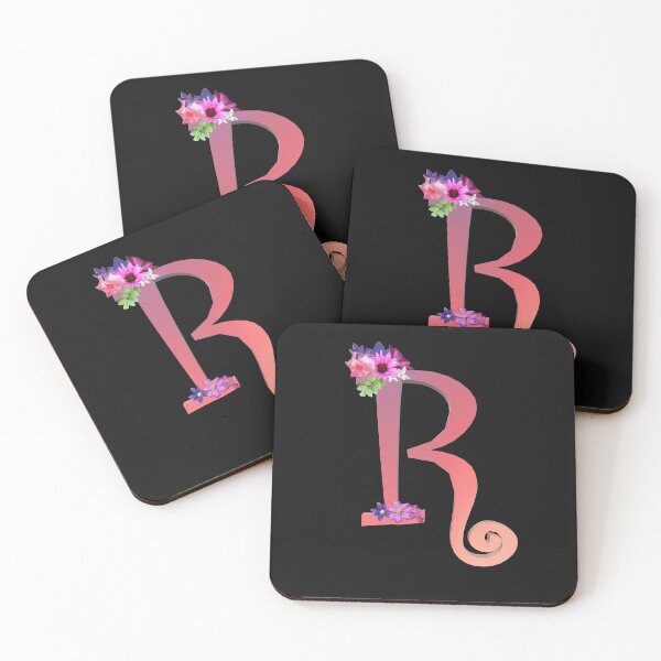 Item preview, Script letter R decorated with flowers designed and sold by AloraDawnEve.