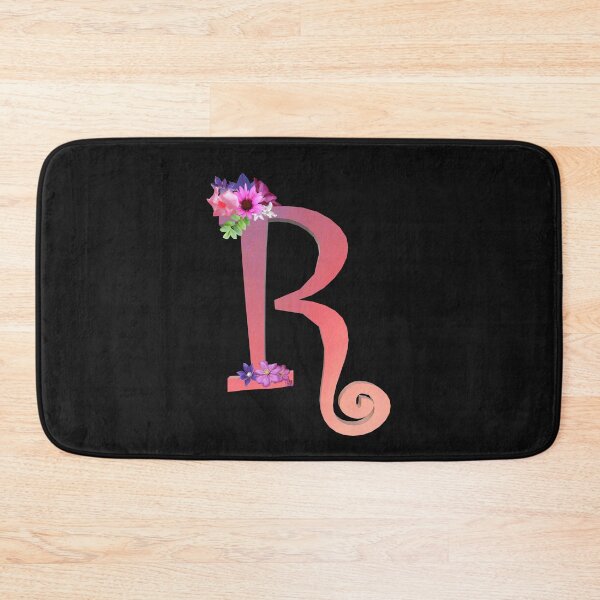 Item preview, Script letter R decorated with flowers designed and sold by AloraDawnEve.