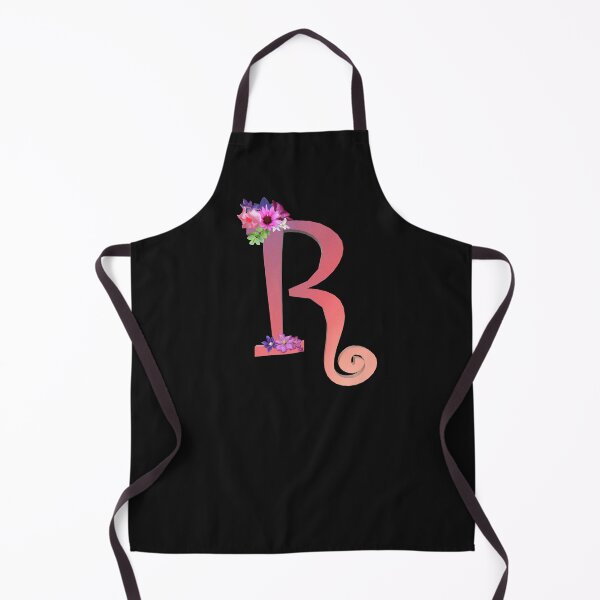 Item preview, Script letter R decorated with flowers designed and sold by AloraDawnEve.